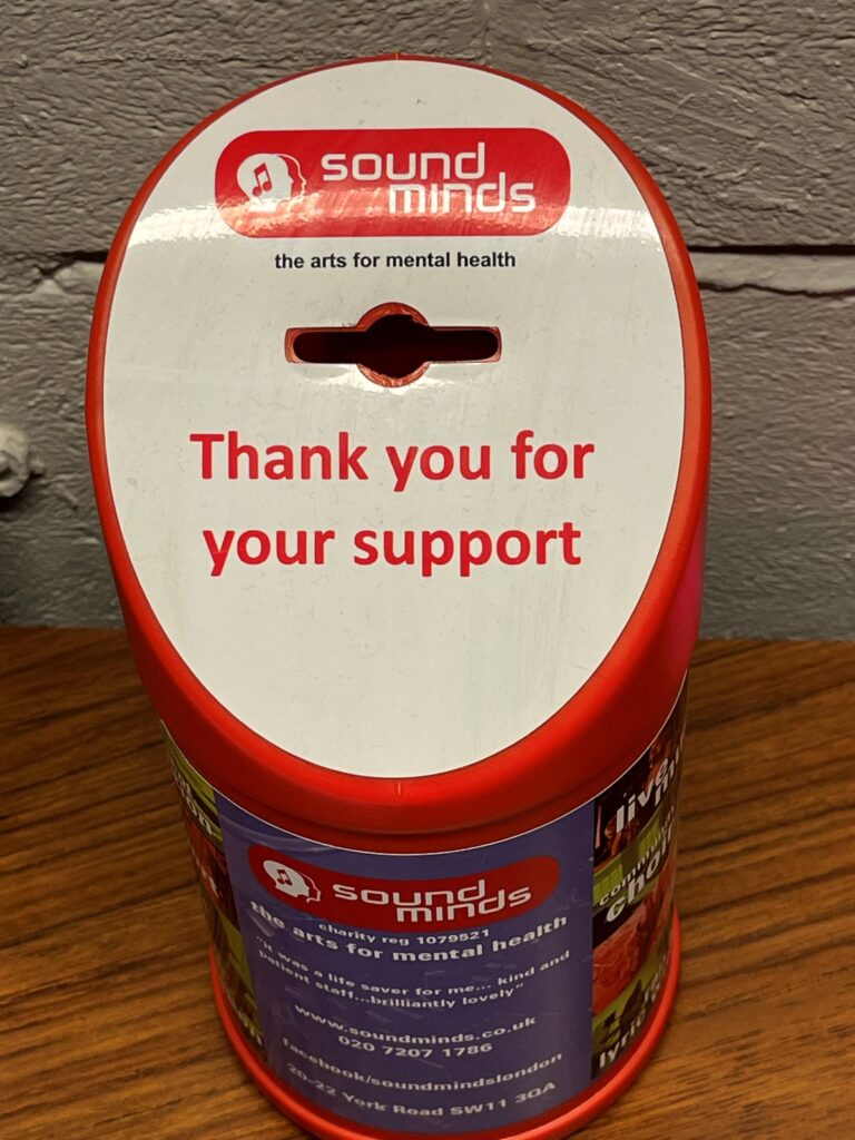 Sound Minds donation box